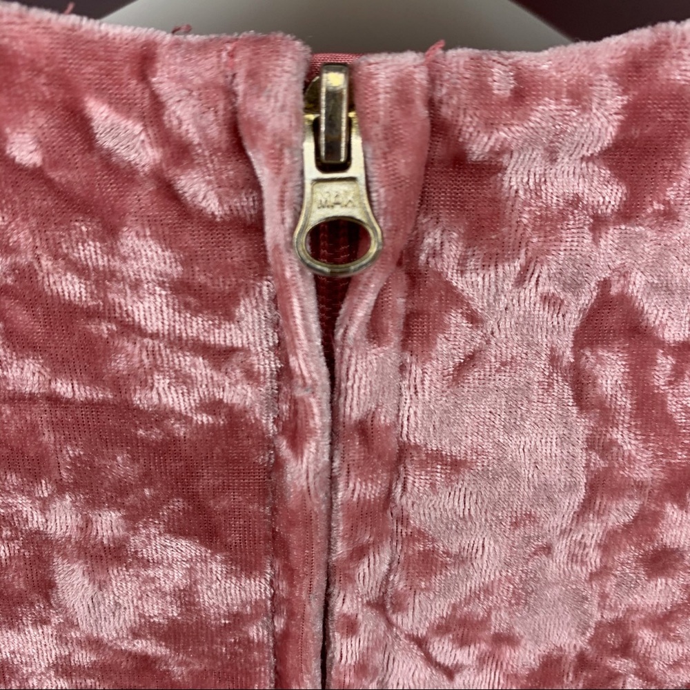 Cat & Jack mauve/pink girls' velvet dress, 4T - Picture 8 of 9
